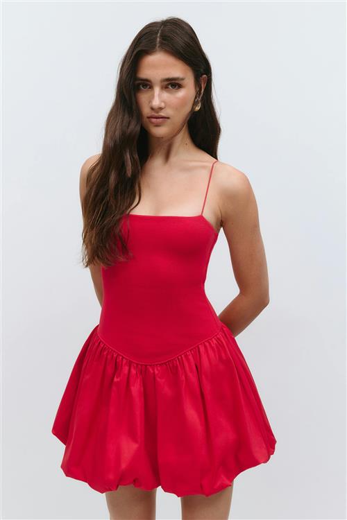 Gina Tricot - Balloon mini dress - korte kjoler - Rød - XL - Dame