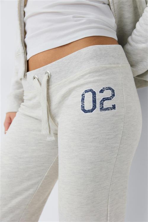 Gina Tricot - 14+ low flare sweatpants tall - bukser - Grå - L - Dame
