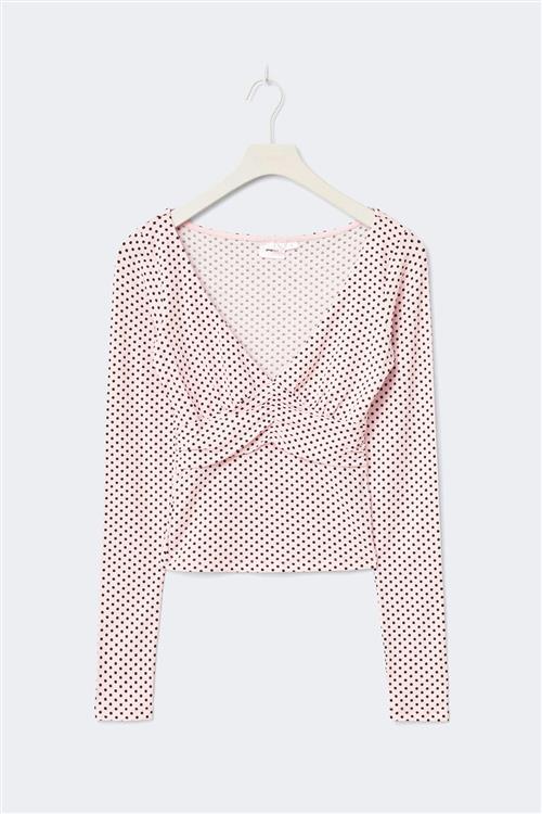 Gina Tricot - 14+ ruched top - Toppe - Lyserød - XS - Dame