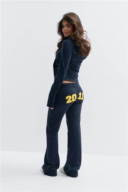 Gina Tricot - 14+ low flare sweatpants tall - joggingsaet - Blå - XXS - Dame