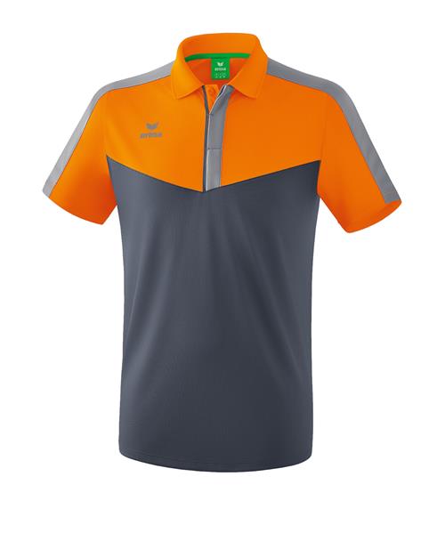 ERIMA Funktionsskjorte 'Squad'  grå / mørkegrå / mørkeorange