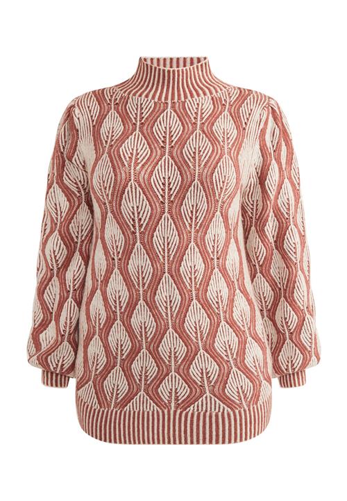 Usha Pullover 'Sivene'  gammelrosa / uldhvid