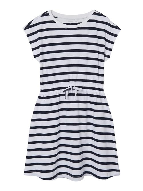 NAME IT Kjole 'NKFMie'  navy / hvid