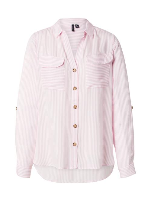 VERO MODA Tunika 'VMBumpy'  lys pink / hvid