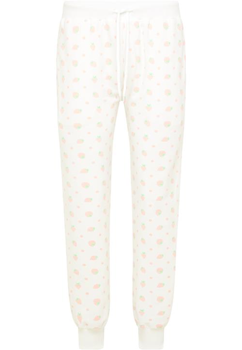 MYMO Bukser  lime / fersken / uldhvid