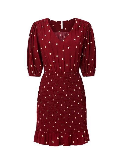 Pepe Jeans Kjole 'Gunila'  mørkerød / hvid