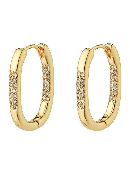 Pilgrim Øreringe 'Star'  guld / transparent