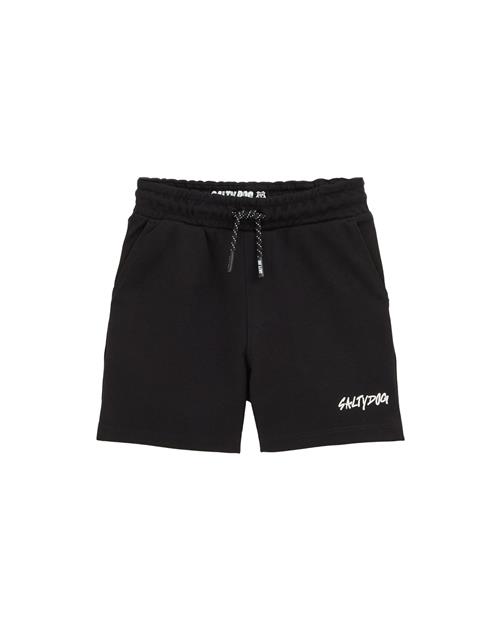 WE Fashion Bukser  sort / offwhite