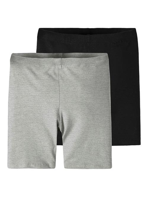 NAME IT Leggings 'NKFVivian'  lysegrå / sort