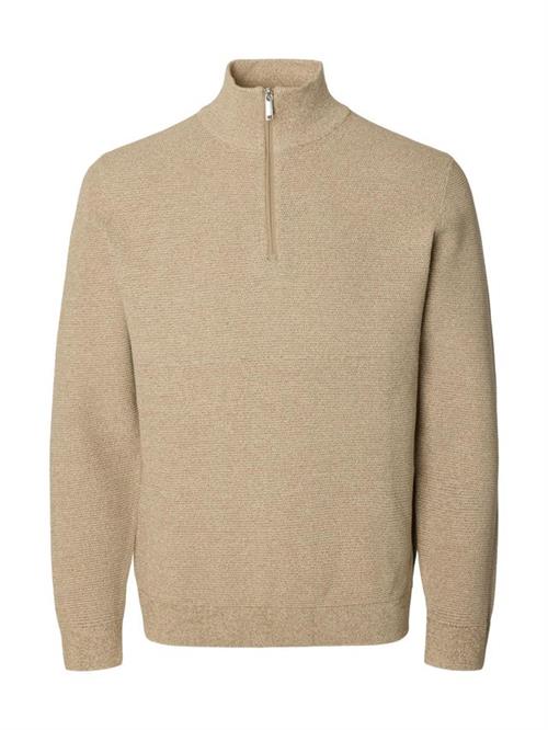 SLHROSS LS KNIT STRUCTURE HALF ZIP