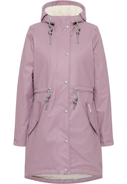 MYMO Overgangsparka  lysegrå / lilla