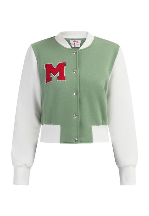 MYMO Overgangsjakke  lysegrøn / burgunder / hvid