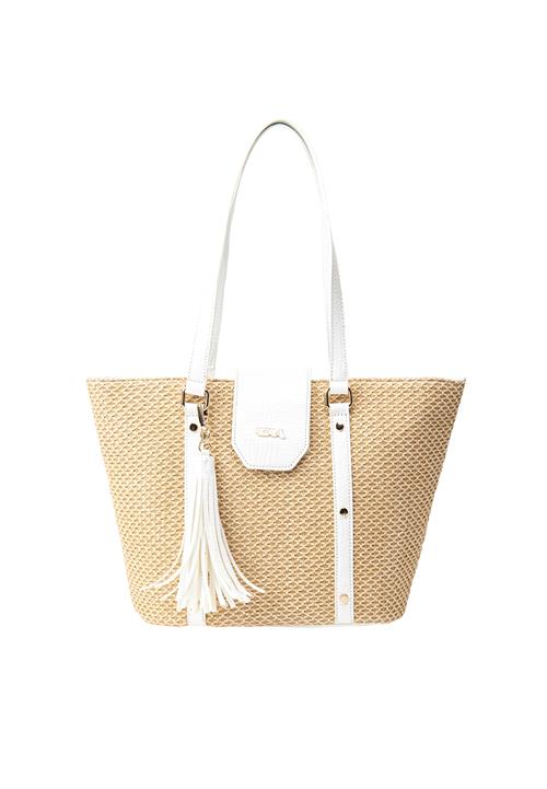 IZIA Shopper  sand / hvid