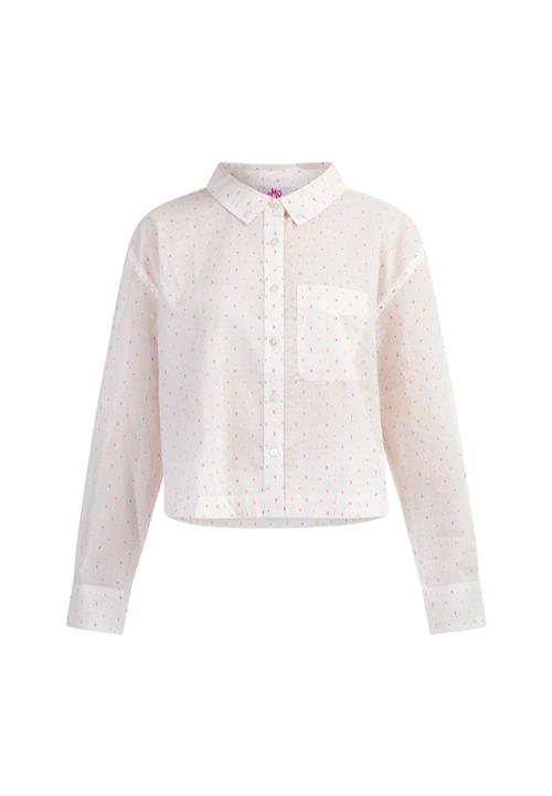 MYMO Bluse  lyseorange / lys pink / hvid