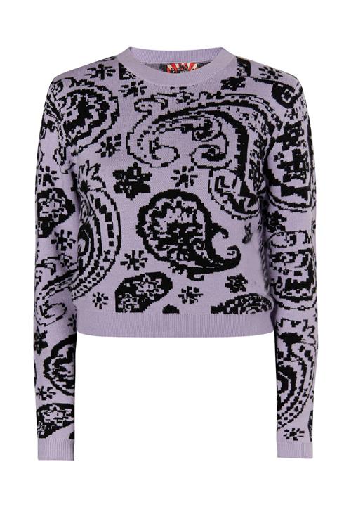 myMo ROCKS Pullover 'Blonda'  lilla / sort