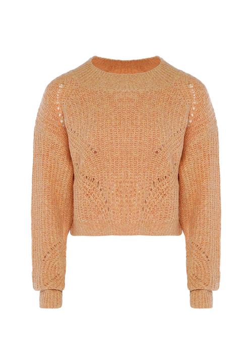 swirly Pullover  orange-meleret