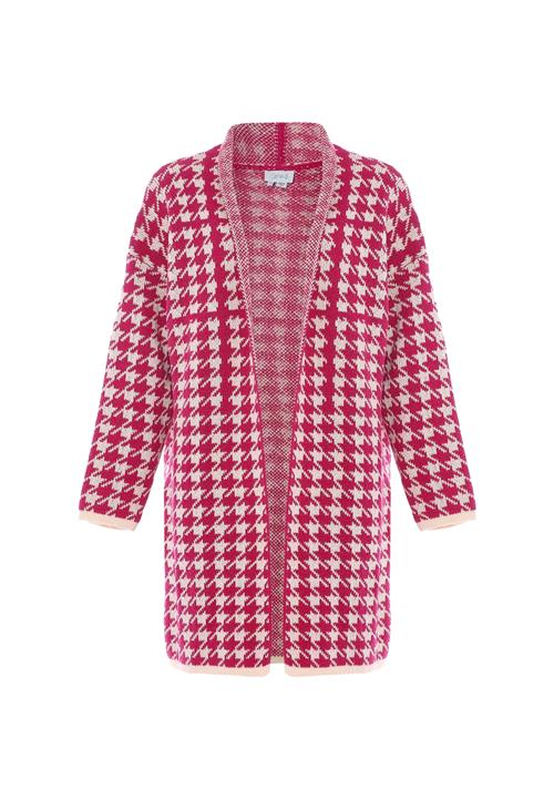caneva Cardigan  pink / uldhvid