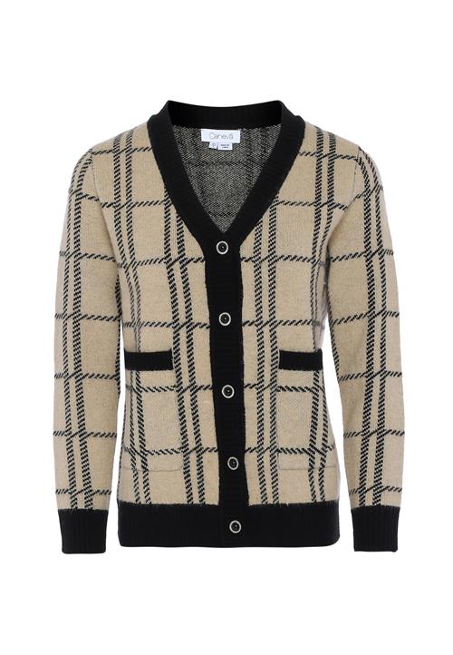 caneva Cardigan  elfenben / sort