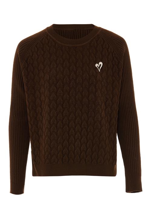 IMMY Pullover  lysebeige / mørkebrun