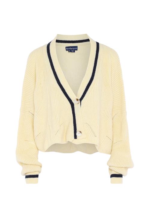 bridgeport Cardigan  elfenben / sort