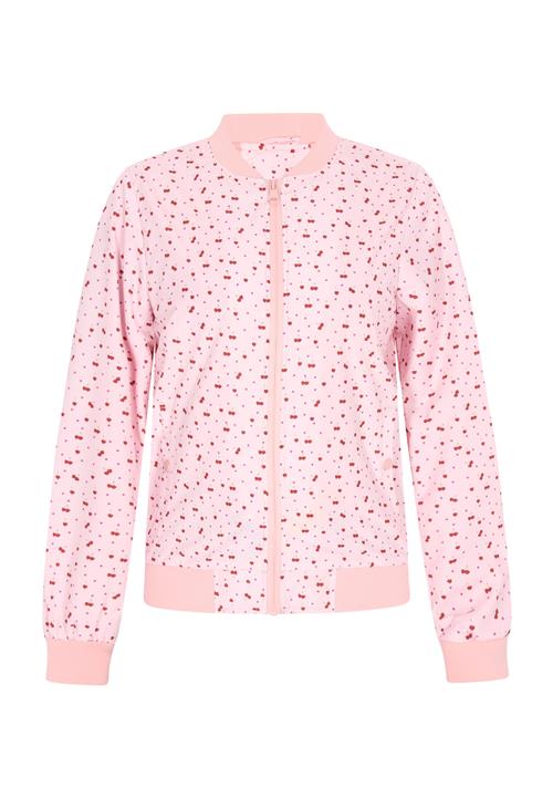 COSIMON Overgangsjakke  grøn / lys pink / kirsebærsrød