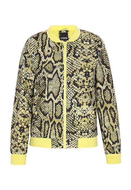 COSIMON Overgangsjakke  lime / sort / hvid