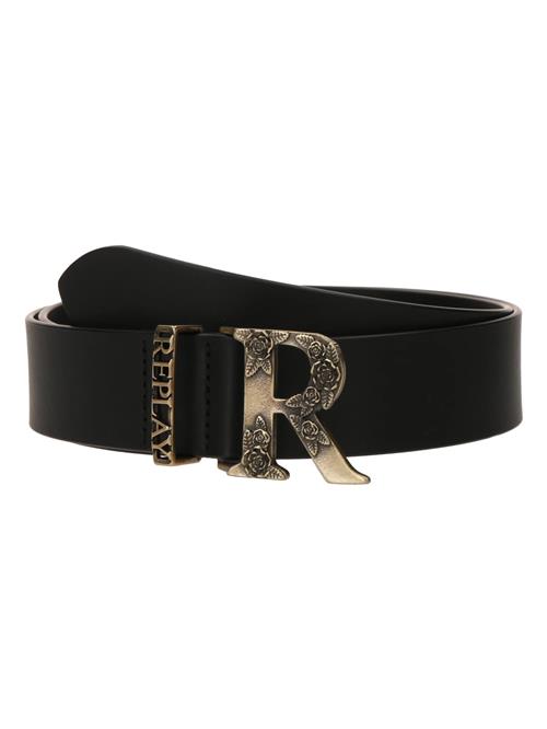 REPLAY Bælte  guld / sort