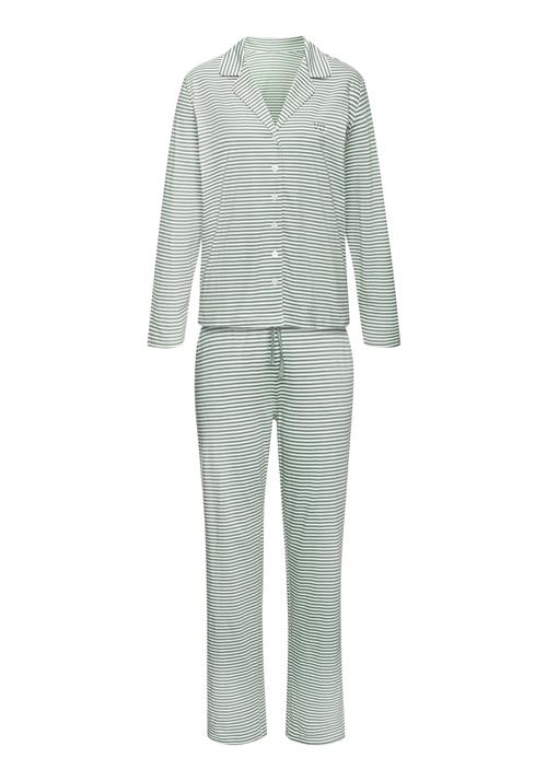 VIVANCE Pyjamas  grøn / hvid