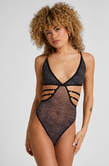 Hunkemöller Azula Body med Cut-Outs Grå