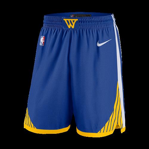 Golden State Warriors 2024/25 Swingman Icon Edition Nike Dri-FIT NBA Replica-shorts til mænd - blå