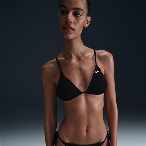 Trekantet Nike Swim Essential-bikinitop til kvinder - sort