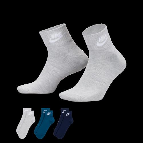 Nike Everyday Essential-ankelstrømper (3 par) - multifarvet