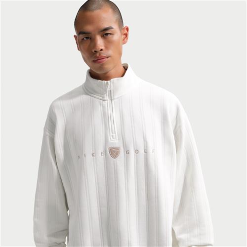 Nike Fairway Fresh oversized Therma-FIT-golfoverdel med 1/2-lynlås til mænd - hvid