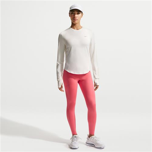 Nike Swift 7/8-løbeleggings med høj talje og lommer til kvinder - Pink