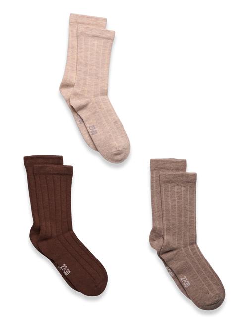Minymo | Wool Socks - Rib 3-Pack | 27\30
