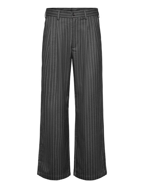 Prohibited | Pinstripe Pleated Pants Grey | 32