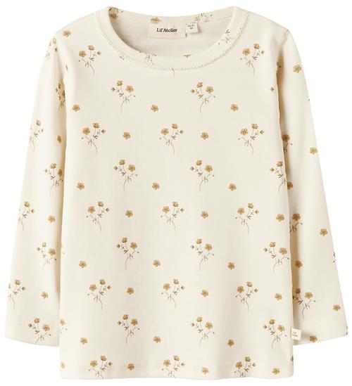 Lil' Atelier Bluse - Blonder - NmfLayo - Coconut Milk/Flower Yel