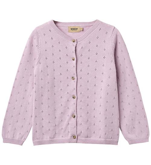 Wheat Cardigan - Strik/Hulmønster - Maia - Lavender