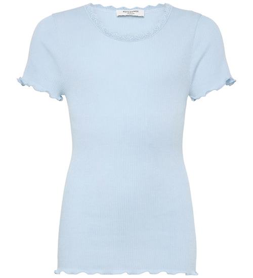 Rosemunde T-shirt - Rib - RkBalta - Nantucket Blue m. Blonder