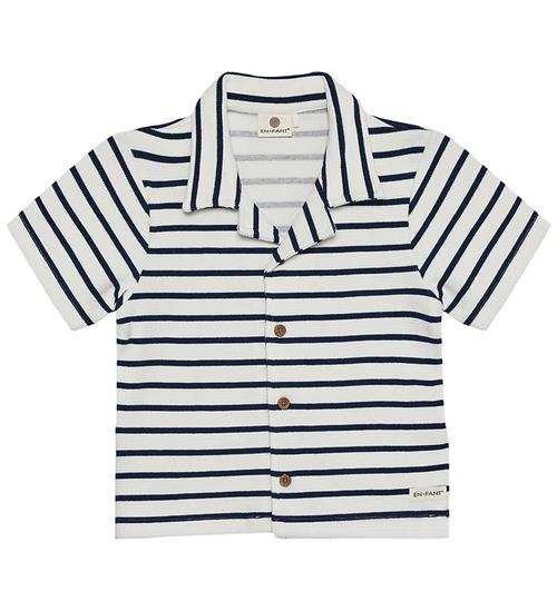 En Fant Skjorte K/Æ - Stripe - Medieval Blue