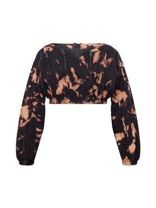 Public Desire Curve Sweatshirt  lyseorange / sort
