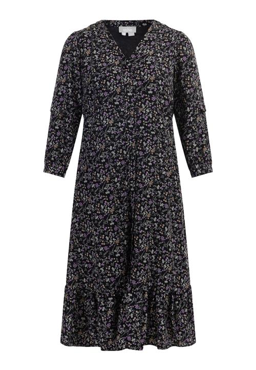 Usha Kjole  grøn / lilla / sort