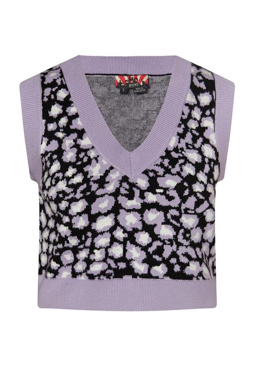 myMo ROCKS Pullover  lavendel / sort / hvid
