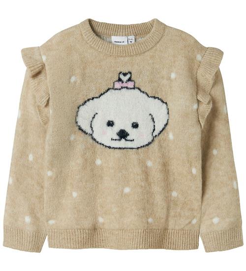 Name It Bluse - Strik - NmfNede - Island Fossil