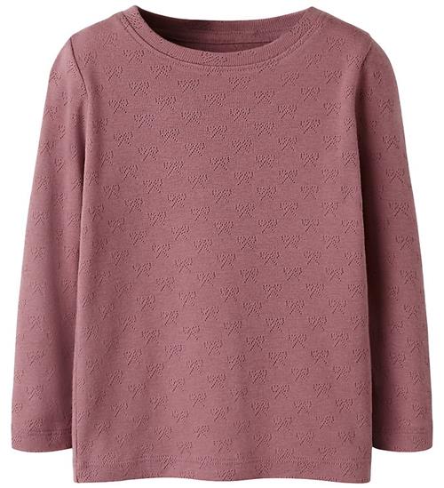 Name It Bluse - NmfSif - Wistful Mauve m. Hulmønster