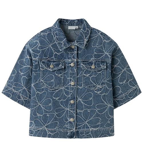 Name It Skjorte - NkfEvelyn - Medium Blue Denim