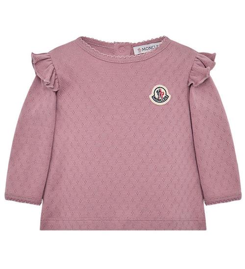 Moncler Bluse - Dark Red m. Hulmønster
