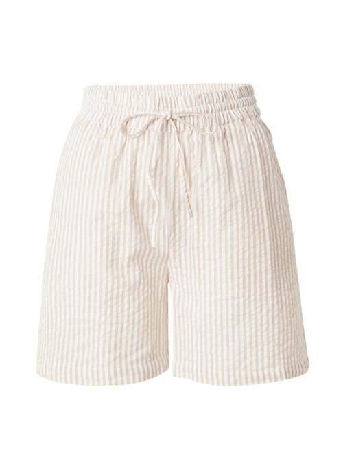 PIECES Bukser 'SALLY'  beige / hvid