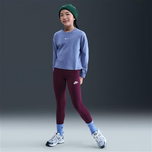 Nike Classic-leggings med høj talje (til piger) - rød