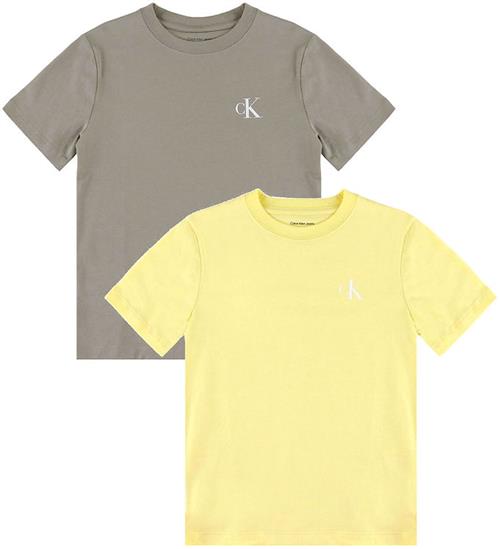 Calvin Klein T-shirt - 2-pak - Monogram - French Vanilla